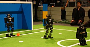 RoboCup Humanoid League 2 vs. 2 soccer games